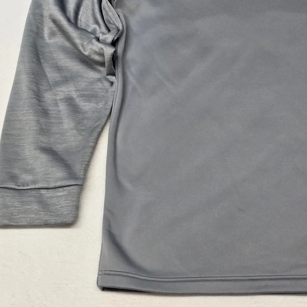 Under Armour ColdGear Mens 2XL Gray Quarter Zip Fleece Pullover Loose Fit Jacket